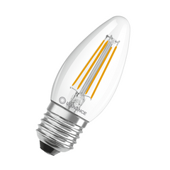 Sijalka Ledvance LED E27 4W=40W 2700K 470lm B35 svečka retro prozorna