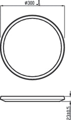 Stropna svetilka Philips CL550 SuperSlim SSW 18W 4000K bela