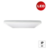 Svetilka E2 LED stropna / stenska Twice 2 18W 3000K 2500lm 300mm kvadratna bela