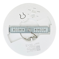 Svetilka E2 LED stropna / vgradna Space multiwatt 12W CCT 1600lm 170mm okrogla bela