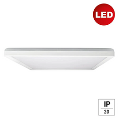 Svetilka E2 LED stropna / stenska Twice 2 24W 4000K 3200lm 420mm kvadratna bela