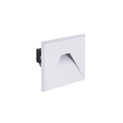 Svetilka stenska vgradna LED KURS 1,6W 54lm 4100K kvadratna bela IP54