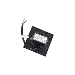 Svetilka stenska vgradna LED KURS 1,6W 54lm 4100K kvadratna črna IP54