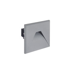 Svetilka stenska vgradna LED KURS 1,6W 54lm 4100K kvadratna siva IP54