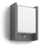 Svetilka Philips LED Arbour 4000K zunanja stenska s senzorjem antracit