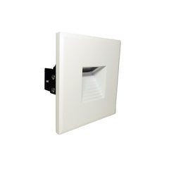 Svetilka stenska vgradna Aron Meller 3W CCT IP65 ILAR-01056 kvadratna bela FI-60mm 3000K - 4000K - 6000K