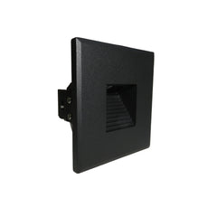 Svetilka stenska vgradna Aron Meller 3W CCT IP65 ILAR-01097 kvadratna črna FI-60mm 3000K - 4000K - 6000K