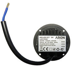 Svetilka stenska vgradna Aron Meller 3W CCT IP65 ILAR-01054 okrogla bela FI-60mm 3000K - 4000K - 6000K