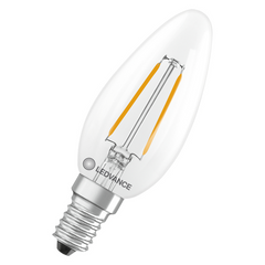 Žarnica Ledvance LED E14 2,5W=25W 3000K 250lm B35 svečka prozorna