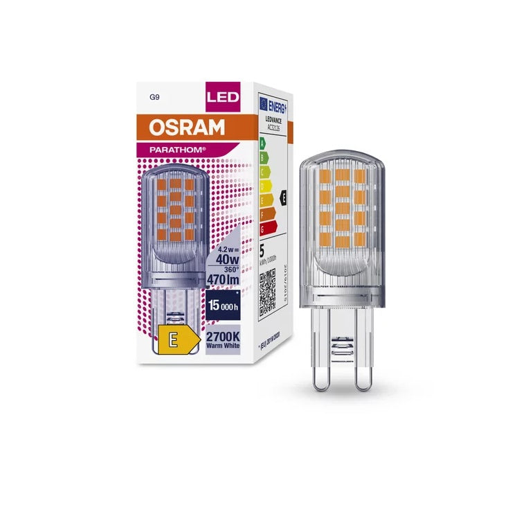 4.2W=40W 2700K G9 470lm Osram Parathom LED