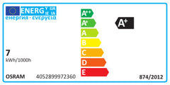 7.5W=55W 2500K E27 725lm Osram Parathom LED