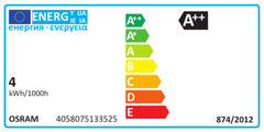 4W=40W 2700K E14 470lm T26 Osram Parathom LED 80mmx25mm za napo / hladilnik