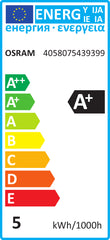 5W=40W 2700K E27 470lm Osram Parathom LED dimmable / zatemnilna
