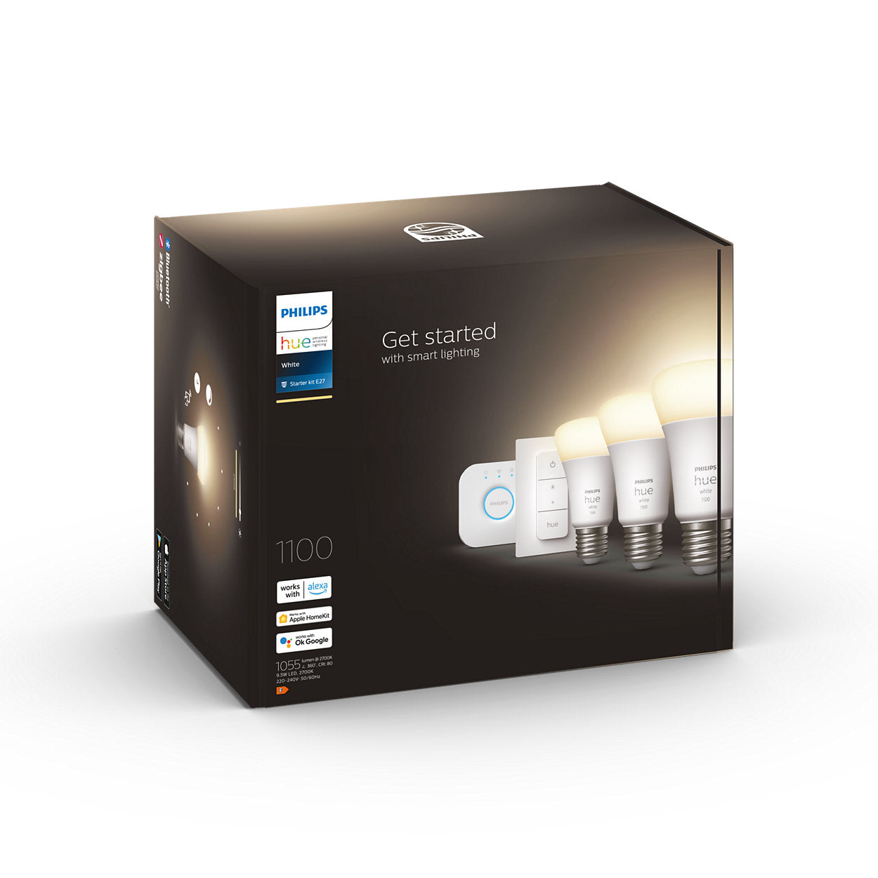 Hue White 3x9,5W E27 1100lm začetni komplet