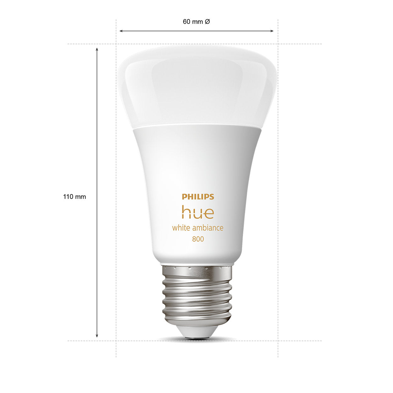 Hue White Ambiance sijalka 2x6W E27 800lm