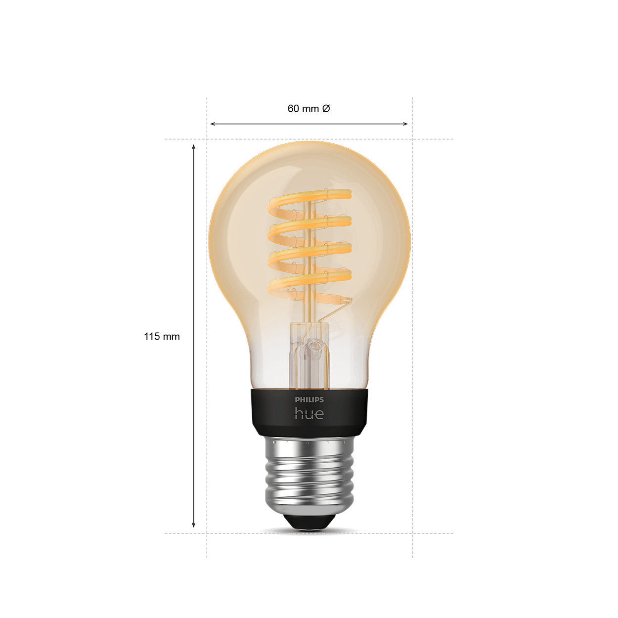 Hue White Ambiance sijalka Filament A60 7W E27