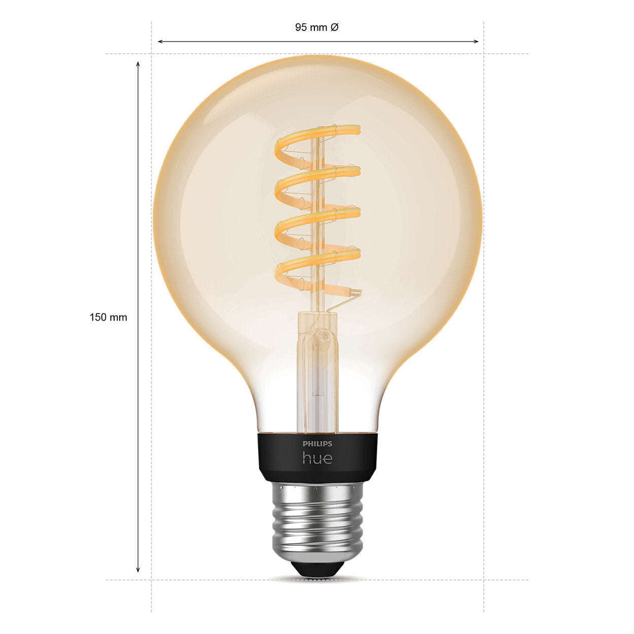 Hue White Ambiance sijalka Filament G93 7W E27