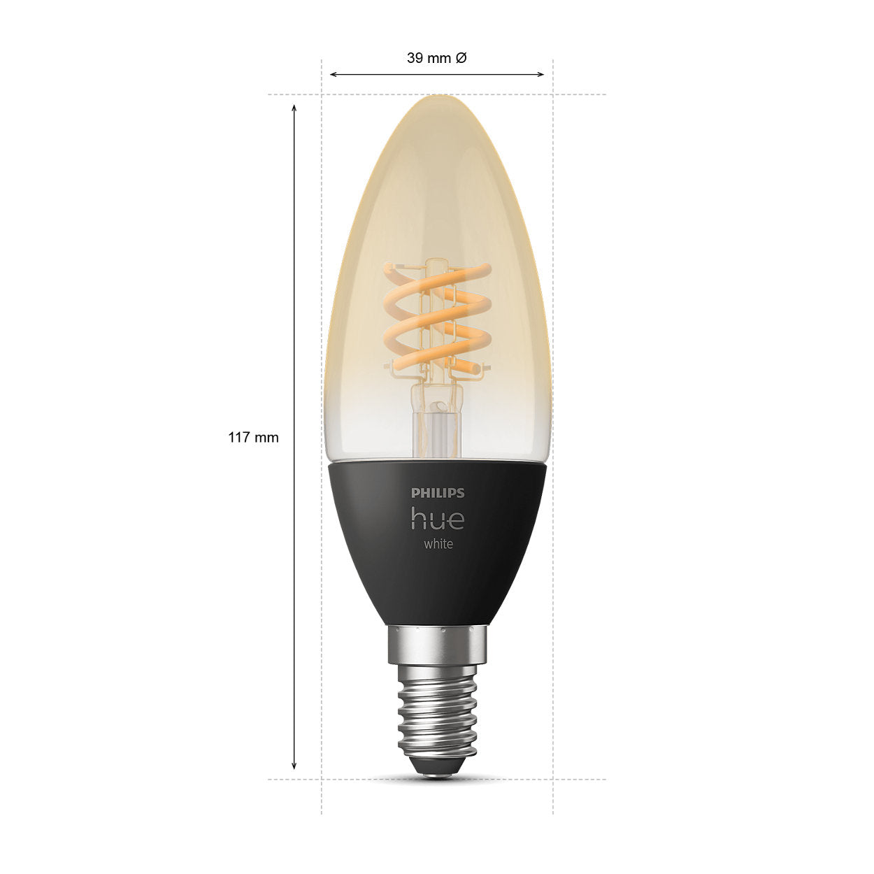 Hue White Filament sijalka 2x4,5W E14 svečka