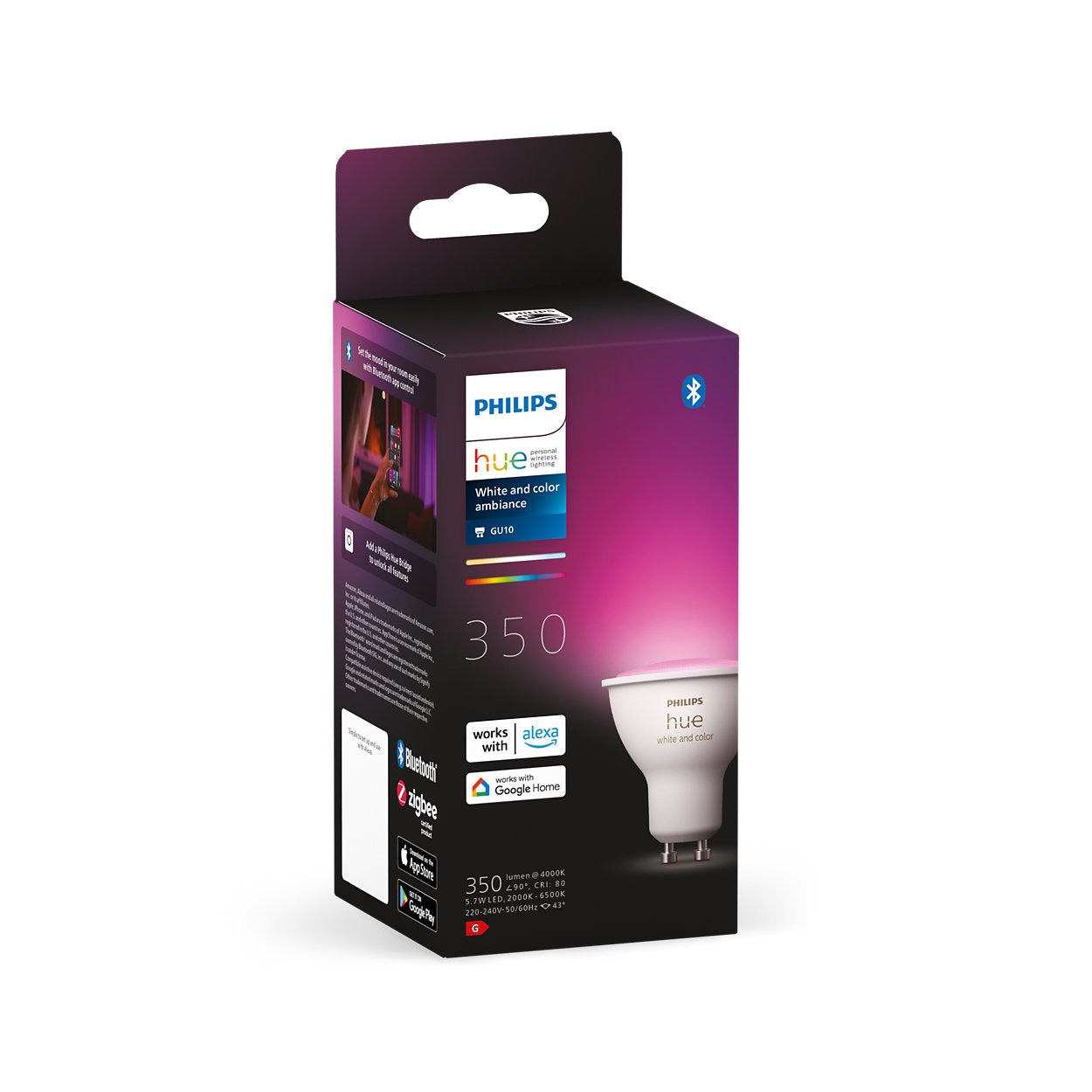 Hue White and Color Ambiance sijalka PAR16 4,3W GU10