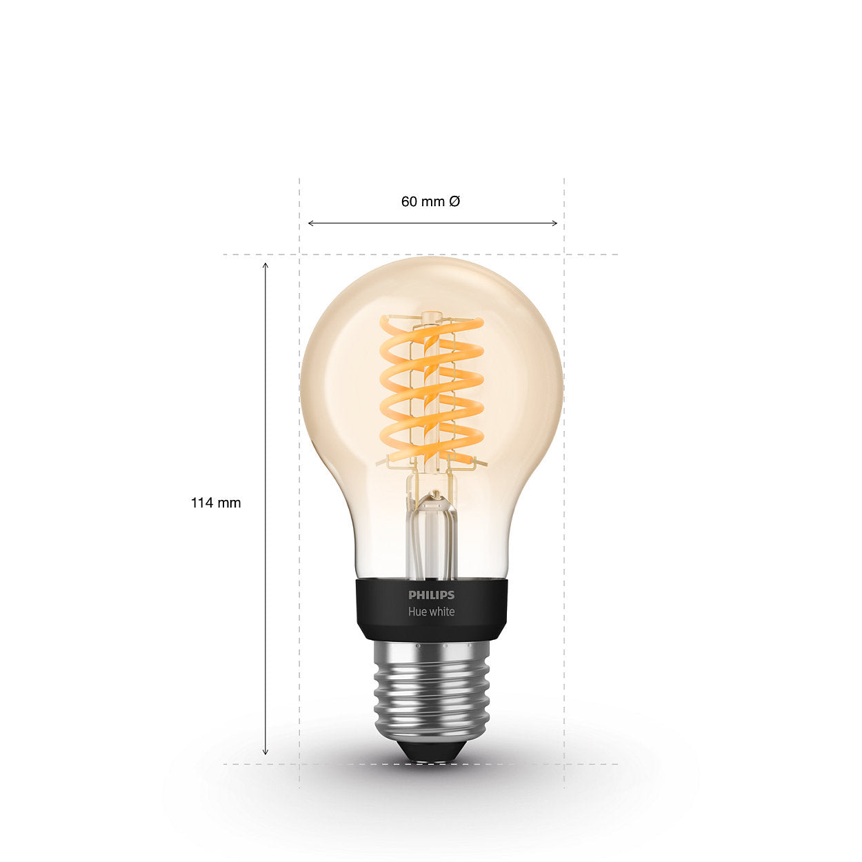 Hue White sijalka Filament A60 7,2W E27