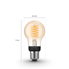 Hue White sijalka Filament A60 7,2W E27