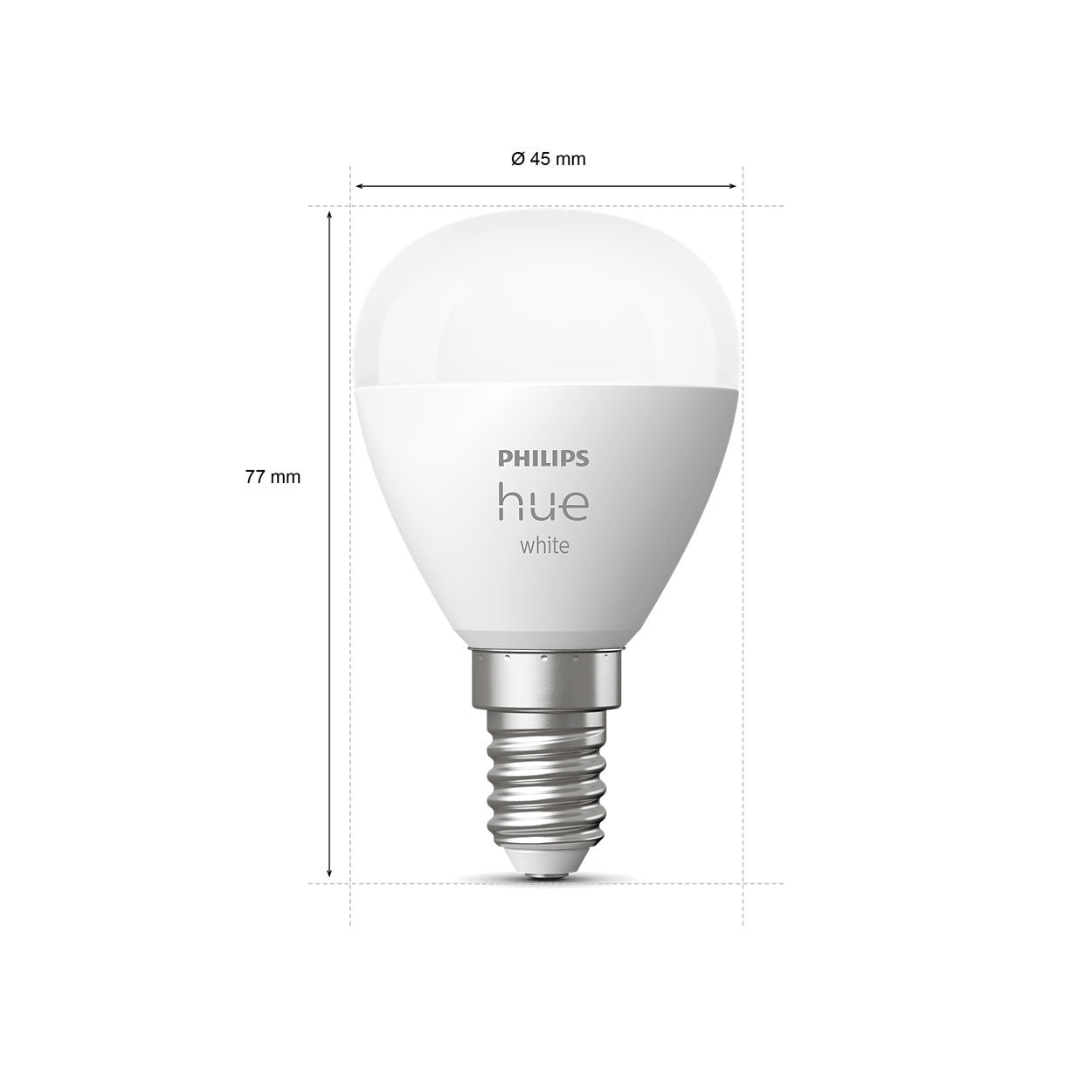 Hue White sijalka Luster 5,7W E14 bučka