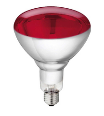 Infrardeča grelna žarnica Philips IR 150W E27 R125 rdeča
