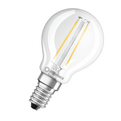 Sijalka Ledvance LED E14 2,5W=25W 2700K 250lm P45 bučka prozorna