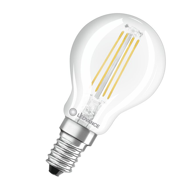 Sijalka Ledvance LED E14 5,5W=60W 2700K 806lm P45 bučka prozorna