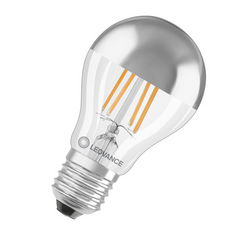 Sijalka Ledvance LED E27 6,5W=50W 2700K 650lm A60 Mirror Silver