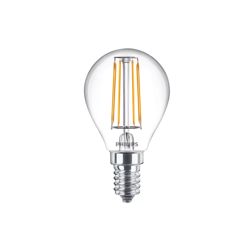 Sijalka Philips LED E14 4,3W=40W 2700K 470lm P45 bučka prozorna