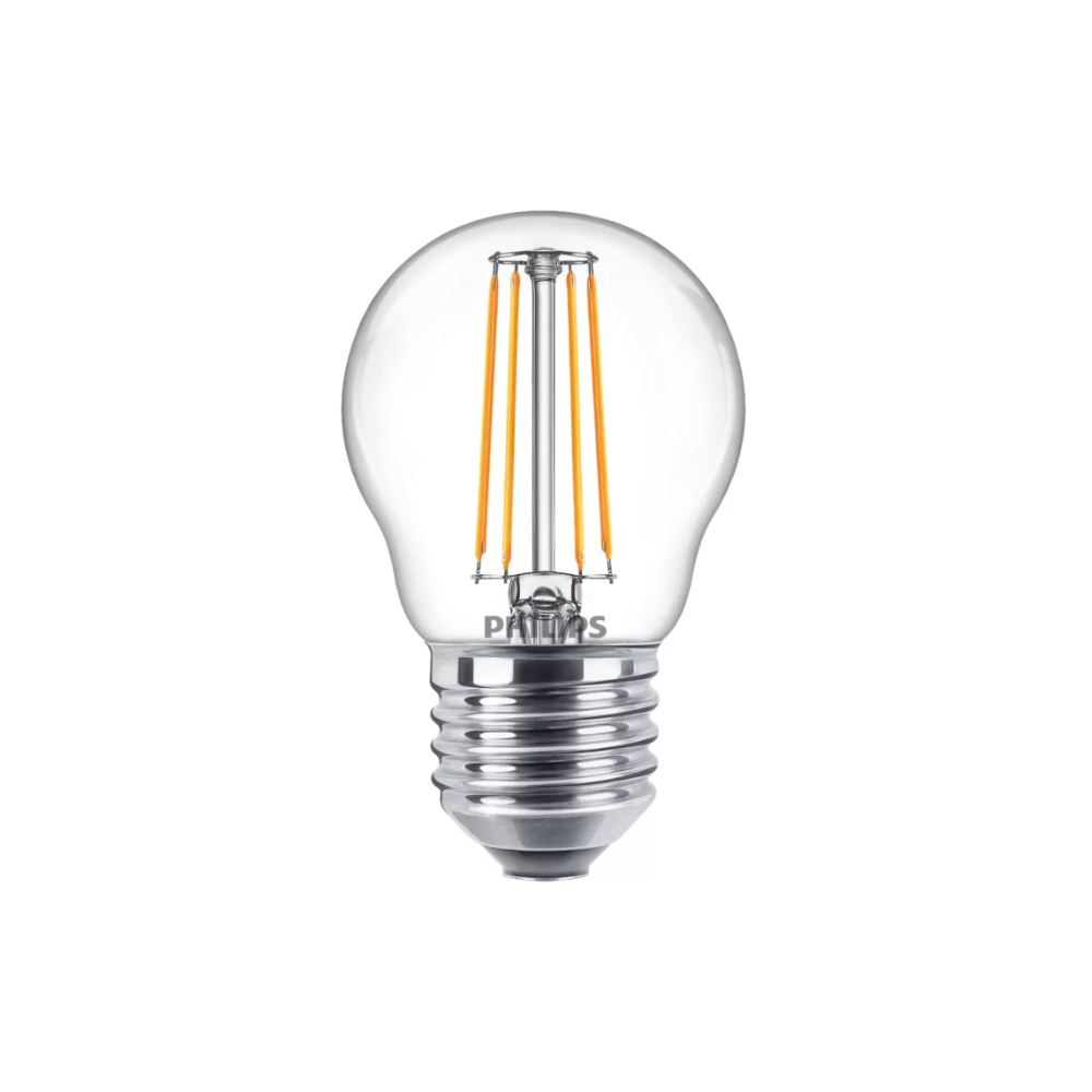 Sijalka Philips LED E27 4,3W=40W 2700K 470lm P45 bučka prozorna