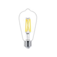 Sijalka Philips LED E27 7W=60W 2700K - 2200K 806lm ST64 retro prozorna WarmGlow dimmable