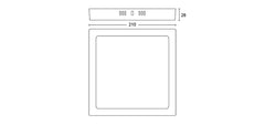 Stropna svetilka Philips DL252 MAGNEOS 12W 4000K SQ bela