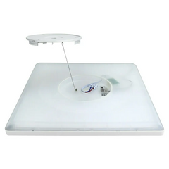 Svetilka E2 LED stropna / stenska Twice 2 24W CCT 3200lm 420mm IP54 kvadratna bela
