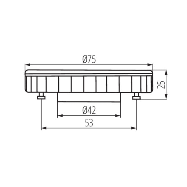 Žarnica Kanlux LED GX53 9W 595lm WW 3000K