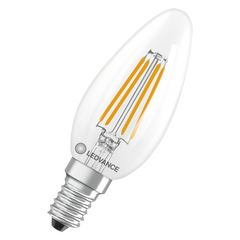 Žarnica Ledvance LED E14 4W=40W 3000K 470lm B35 svečka prozorna