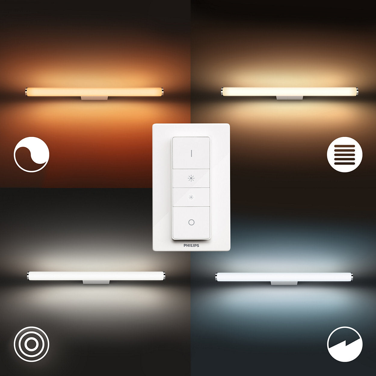 Hue WA 34182/31/P6 Kopalniška svetilka Adore za osvetlitev ogledala 20W BT