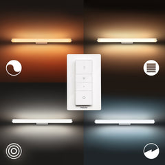 Hue WA 34182/31/P6 Kopalniška svetilka Adore za osvetlitev ogledala 20W BT