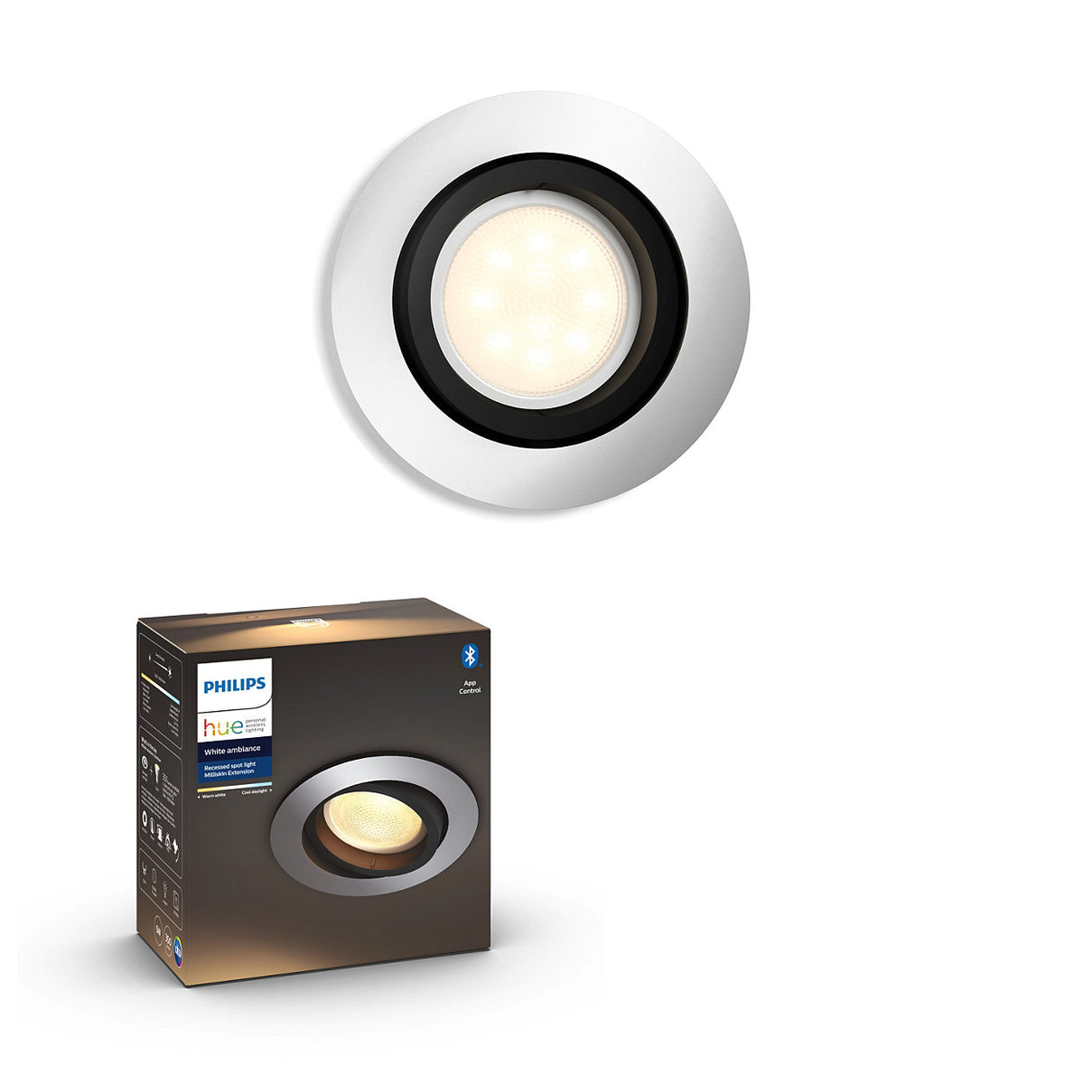 Hue WA 50411/48/P9 vgradni reflektor Milliskin alu BT